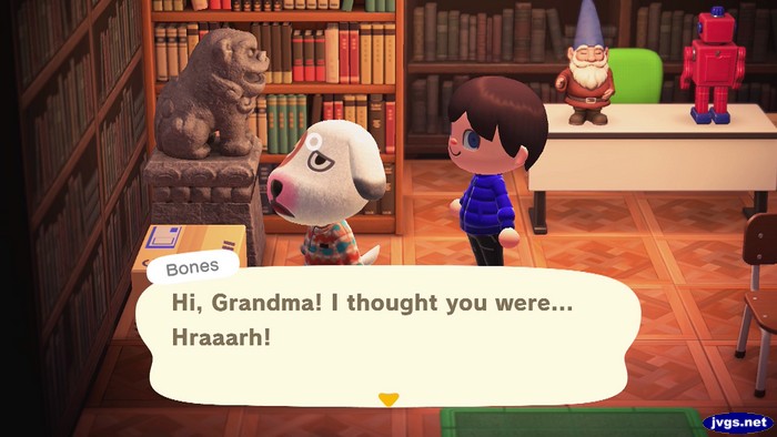Bones: Hi, Grandma! I thought you were... Hraaarh!