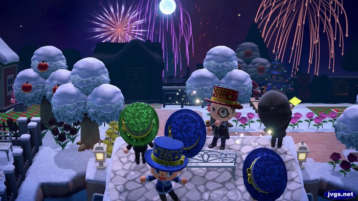 Watching the fireworks from Polar Peak in Moonscar.