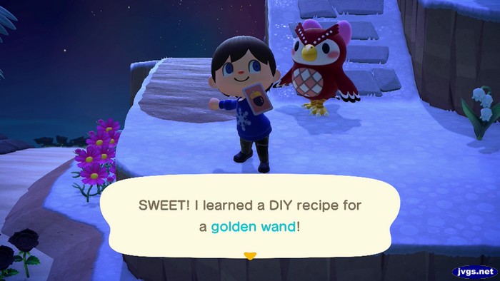 SWEET! I learned a DIY recipe for a golden wand!