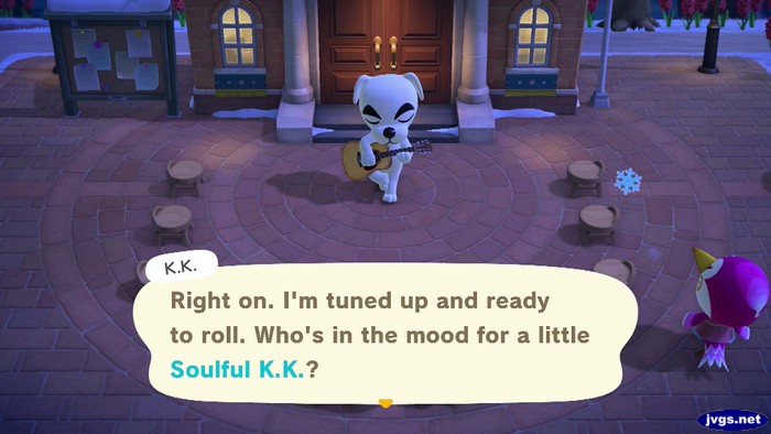 K.K.: Right on. I'm tuned up and ready to roll. Who's in the mood for a little Soulful K.K.?