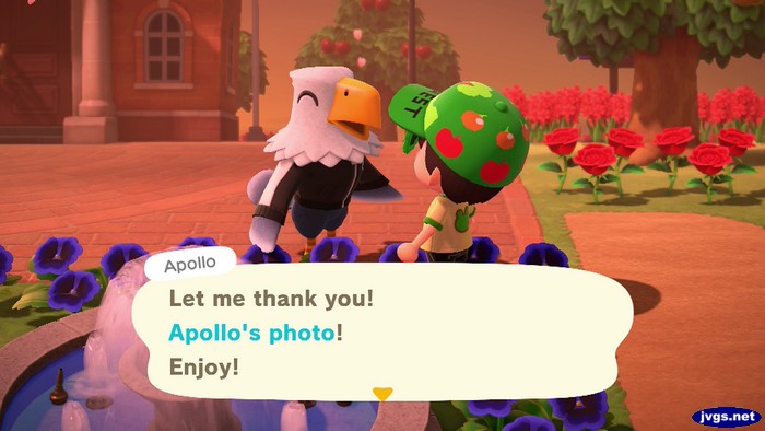 Apollo: Let me thank you! Apollo's photo! Enjoy!