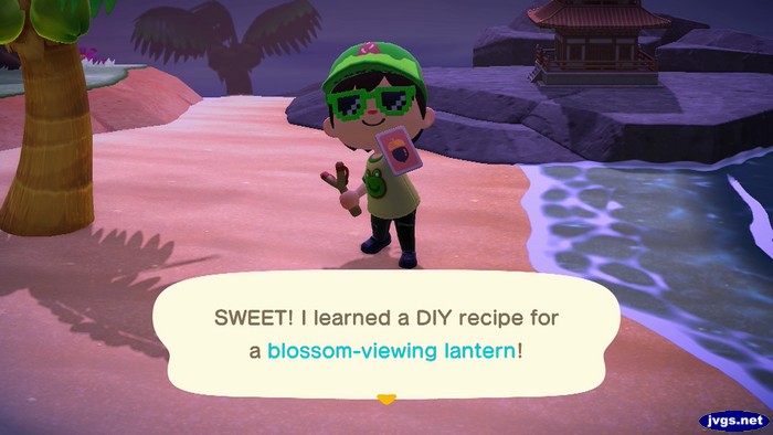 SWEET! I learned a DIY recipe for a blossom-viewing lantern!