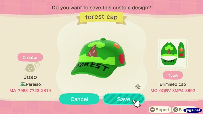 Forest cap custom design.
