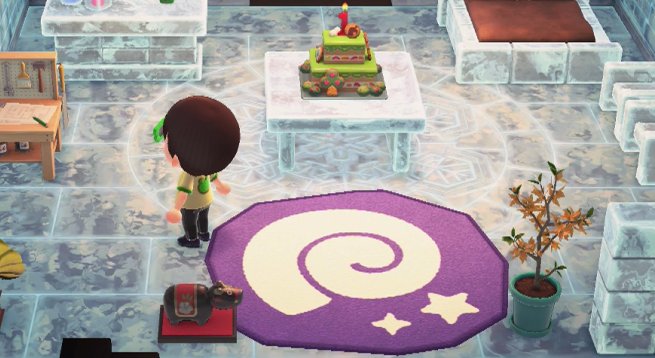 The fossil rug in Animal Crossing: New Horizons (ACNH).