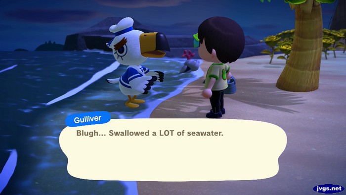 Gulliver: Blugh... Swallowed a LOT of seawater.