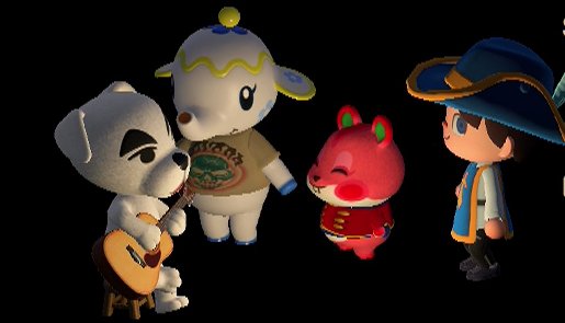 K.K. Slider performs for Tia, Apple, and Jeff.