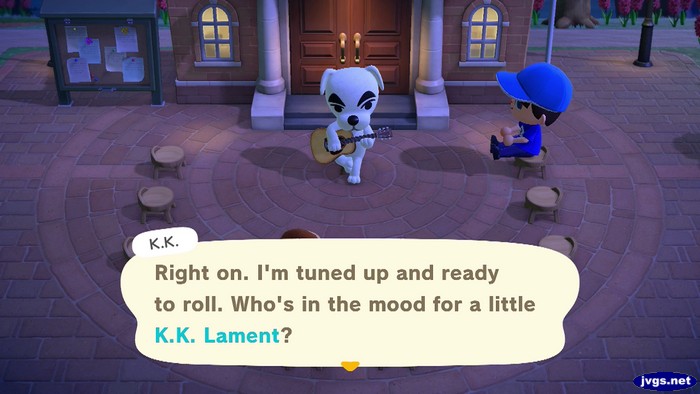 K.K.: Right on. I'm tuned up and ready to roll. Who's in the mood for a little K.K. Lament?