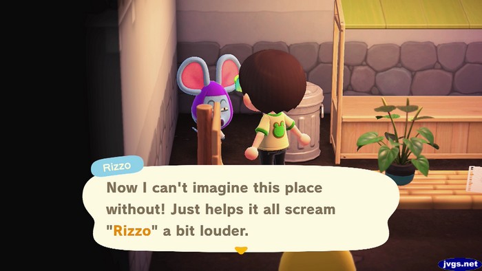 Rizzo: Now I can't imagine this place without! Just helps it all scream Rizzo a bit louder.