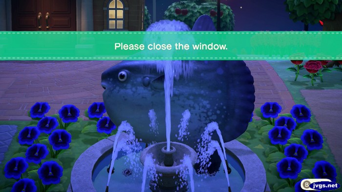 Please close the window.