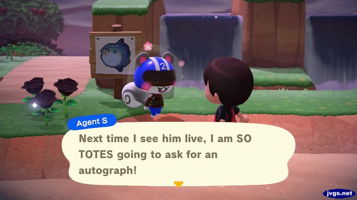 Agent S: Next time I see him live, I am SO TOTES going to ask for an autograph!