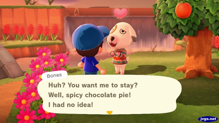 Bones: Huh? You want me to stay? Well, spicy chocolate pie! I had no idea!