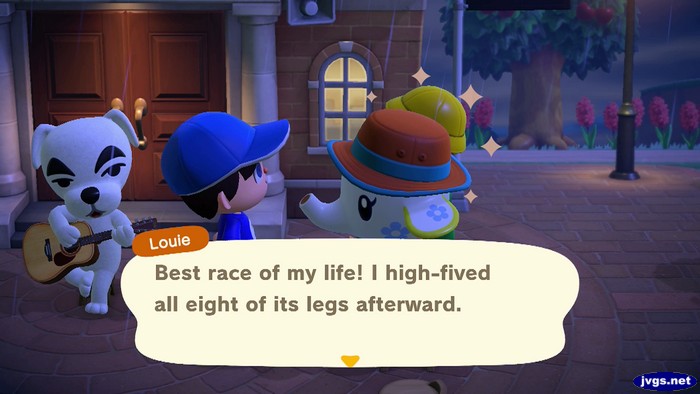 Louie: Best race of my life! I high-fived all eight of its legs afterward.