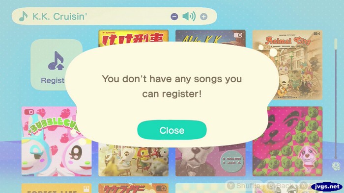 You don't have any songs you can register!