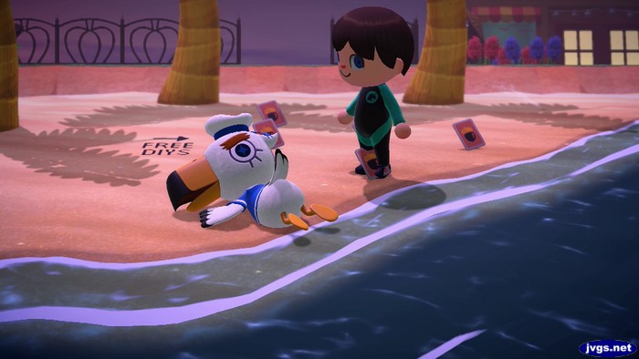 Gulliver wakes up on the beach.