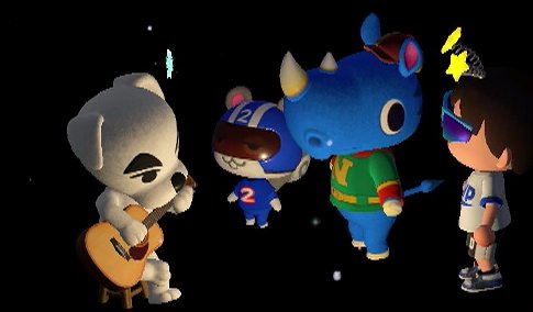 K.K. Slider performs for Agent S, Hornsby, and Jeff.