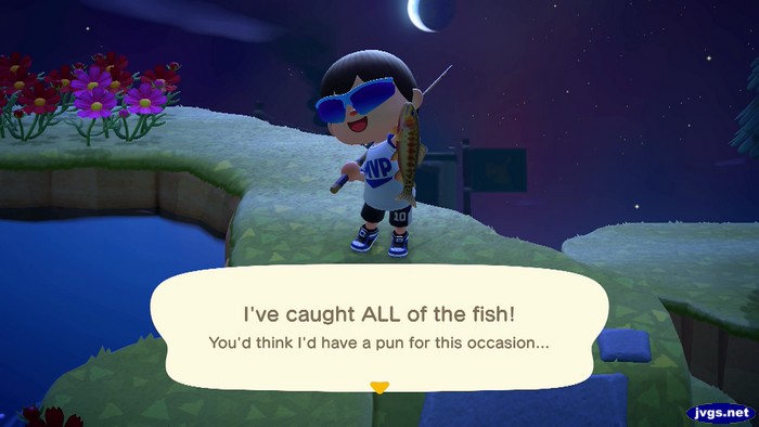 I've caught ALL of the fish! You'd think I'd have a pun for this occasion...