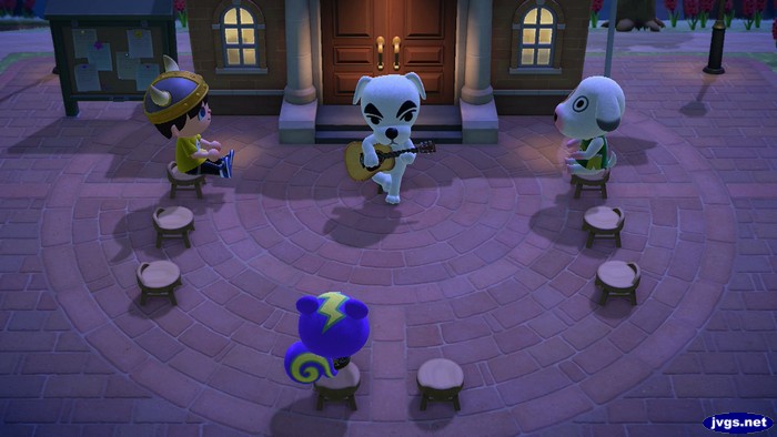 Jeff, Static, and Bones attend a K.K. Slider show.