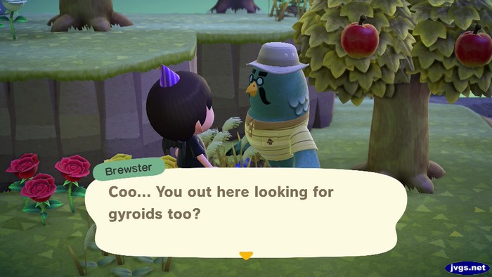 Brewster: Coo... You out here looking for gyroids too?