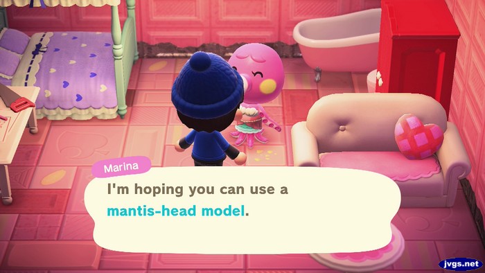 Marina: I'm hoping you can use a mantis-head model.