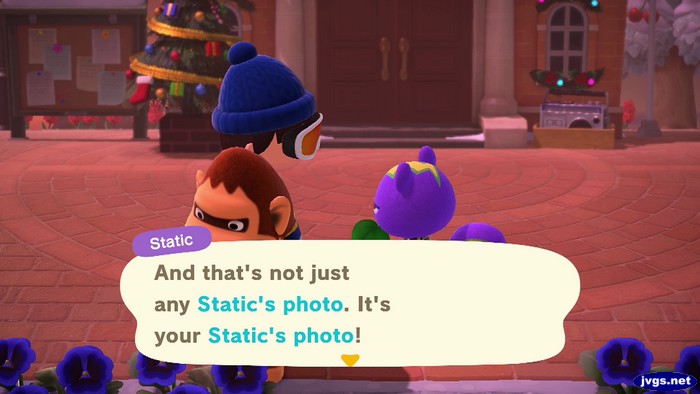 Static: And that's not just any Static's photo. It's your Static's photo!