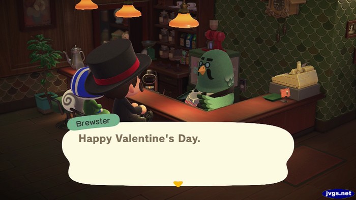 Brewster: Happy Valentine's Day.