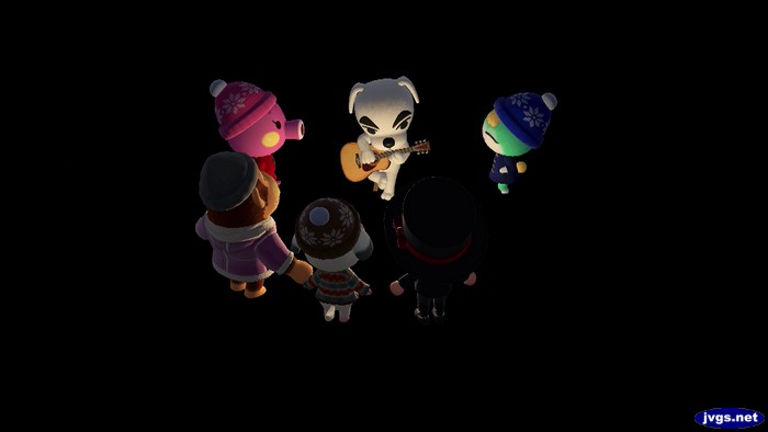 K.K. Slider performs for Marina, Louie, Bones, Jeff, and Sasha.