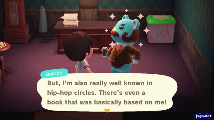 Beardo: But, I'm also really well known in hip-hop circles. There's even a book that was basically based on me!
