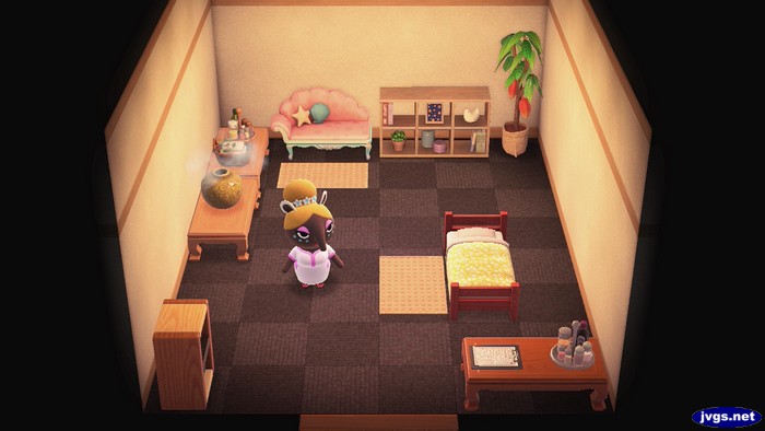 The inside of the Dream Suite (Luna's vacation home) in Animal Crossing: New Horizons (HHP DLC).