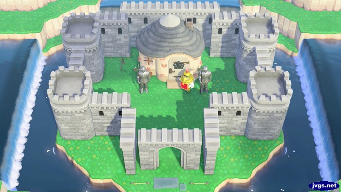 Knox's castle in Happy Home Paradise.