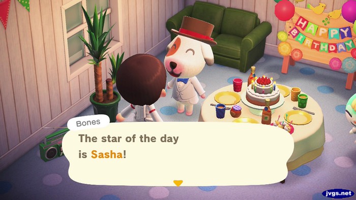 Bones: The star of the day is Sasha!