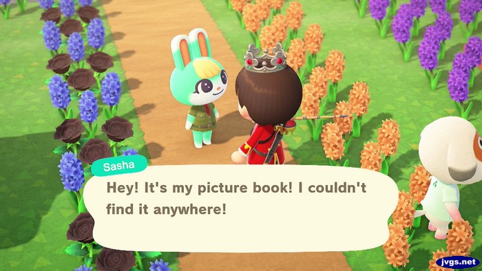 Sasha: Hey! It's my picture book! I couldn't find it anywhere!