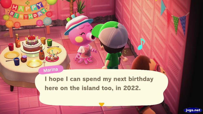 Marina: I hope I can spend my next birthday here on the island too, in 2022.