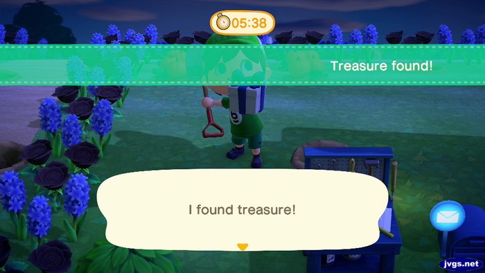 Treasure found! I found treasure!