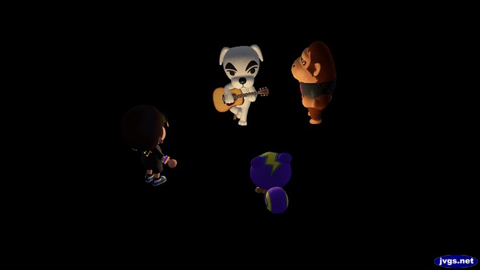 K.K. Slider performs for Jeff, Static, and Louie in Forest.