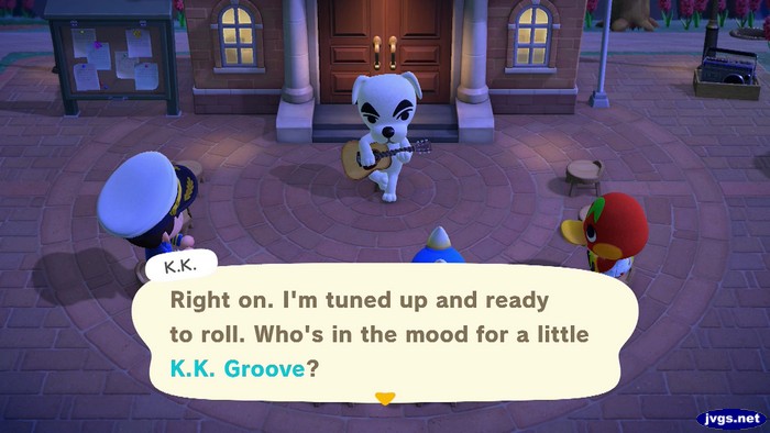 K.K.: Right on. I'm tuned up and ready to roll. Who's in the mood for a little K.K. Groove?