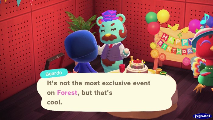 Beardo: It's not the most exclusive event on Forest, but that's cool.