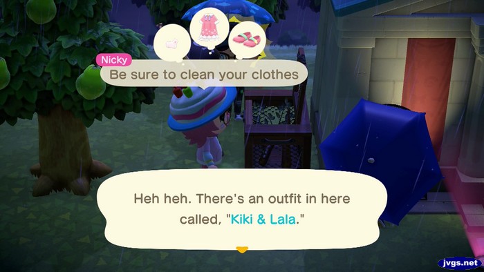 Heh heh. There's an outfit in here called, Kiki & Lala.