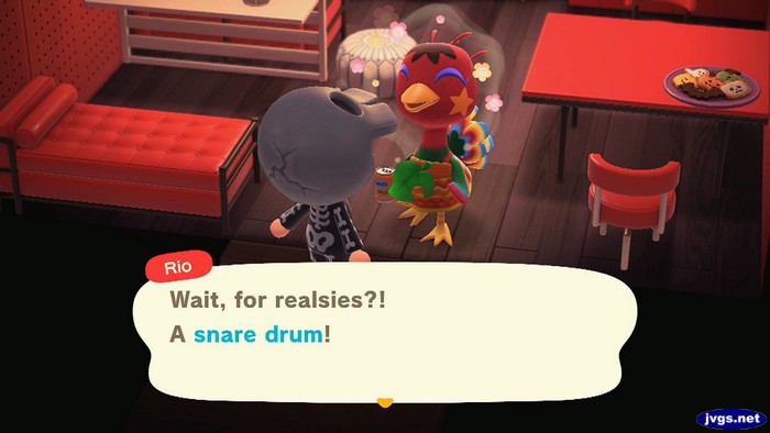 Rio: Wait, for realsies?! A snare drum!