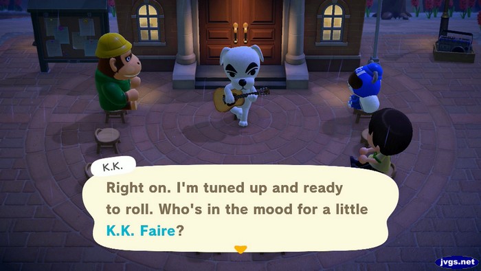 K.K.: Right on. I'm tuned up and ready to roll. Who's in the mood for a little K.K. Faire?