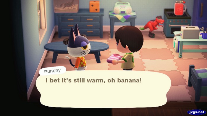 Punchy: I bet it's still warm, oh banana!