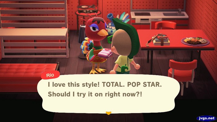 Rio: I love this style! TOTAL. POP STAR. Should I try it on right now?!