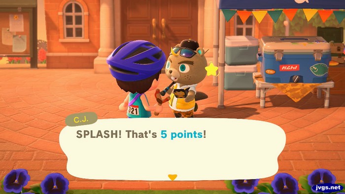 C.J.: SPLASH: That's 5 points!