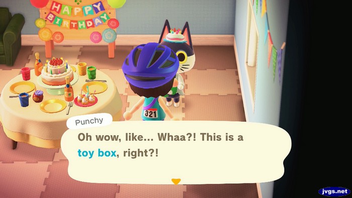 Punchy: Oh wow, like... Whaa?! This is a toy box, right?!