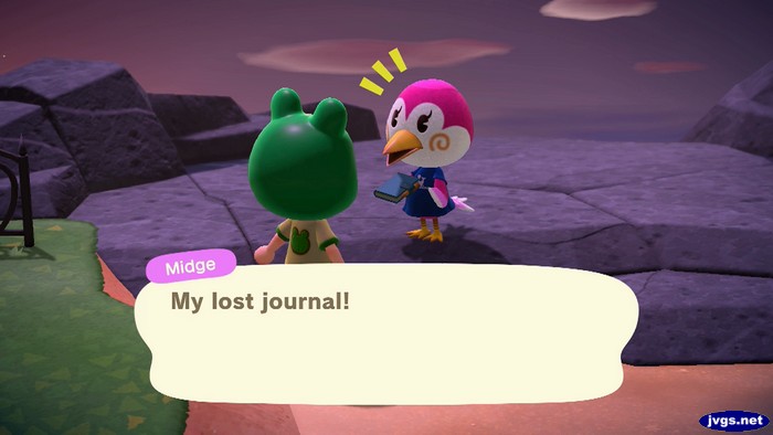 Midge: My lost journal!