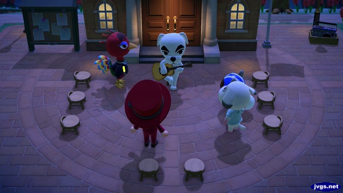 K.K. Slider performs for Rio, Jeff, Bones, and Agent S.