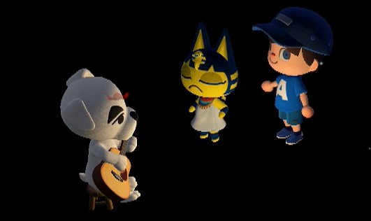 K.K. Slider performs for Ankha and Jeff.
