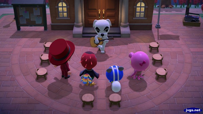 K.K. Slider performs for Jeff, Rio, Agent S, and Marina.
