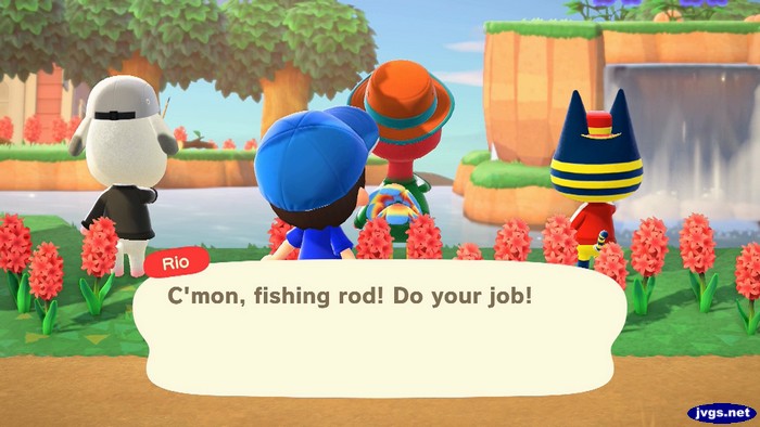 Rio: C'mon, fishing rod! Do your job!