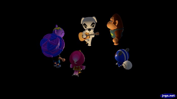 Static, Jeff, Midge, Agent S, and Louie attend a K.K. Slider concert.