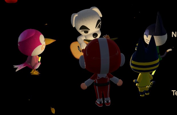 K.K. Slider performs for Midge, Jeff, Ankha, and Punchy.